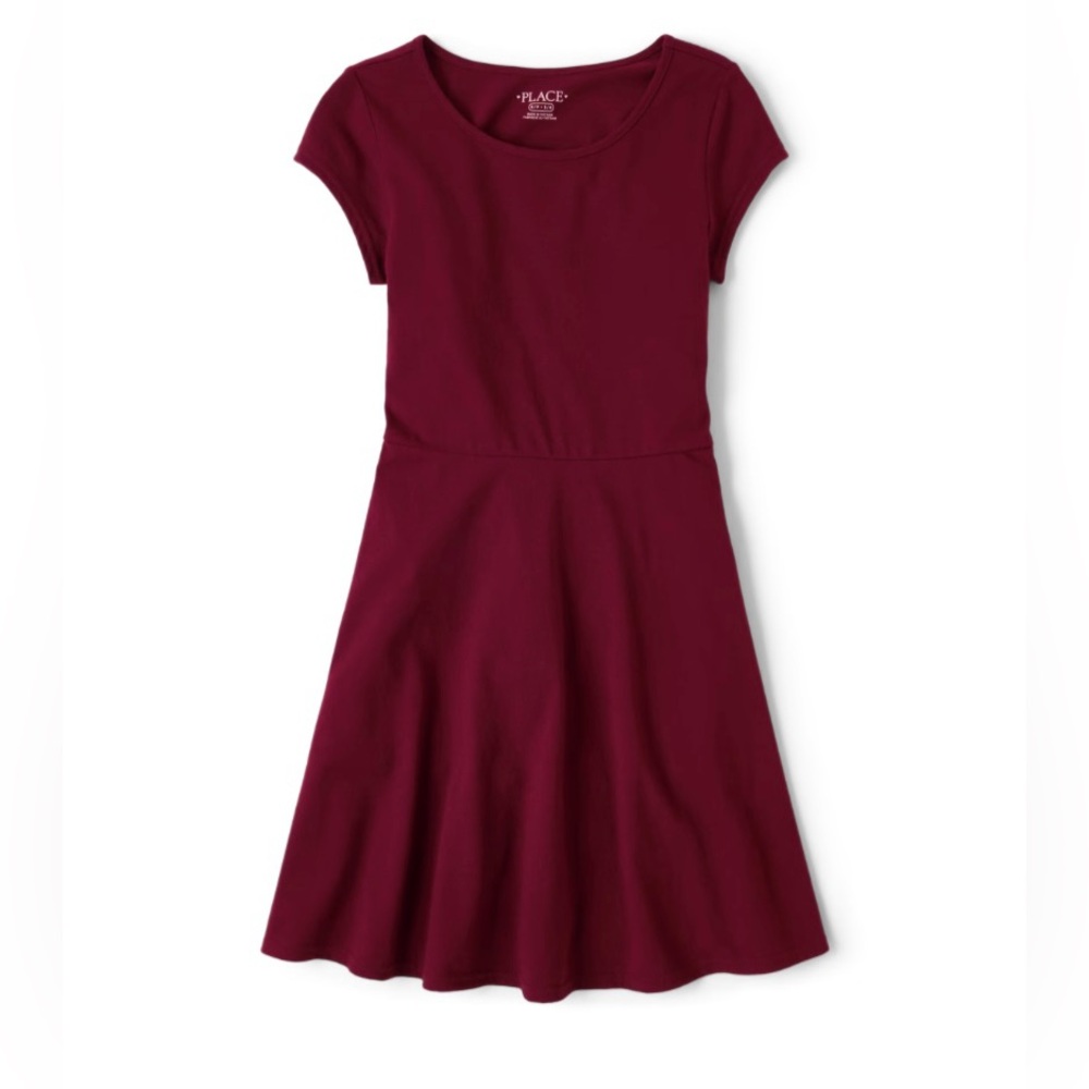 Girls everyday dress - Rubine
